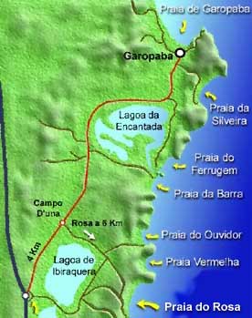 Mapa de Playa Do Rosa